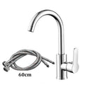 Kitchen Faucet Household Splash-proof Boosting Hot And Cold Faucet Hot And Cold Vegetable Wash Basin Dishwashing Pool Sink Oasis Select silvery A