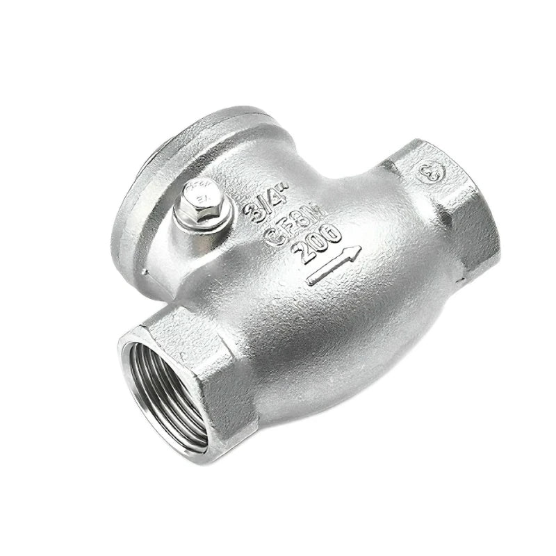 304 Stainless Steel Horizontal Check Valve 2/3/4/6 Point Swing Check Valve Internal Thread Oasis Select