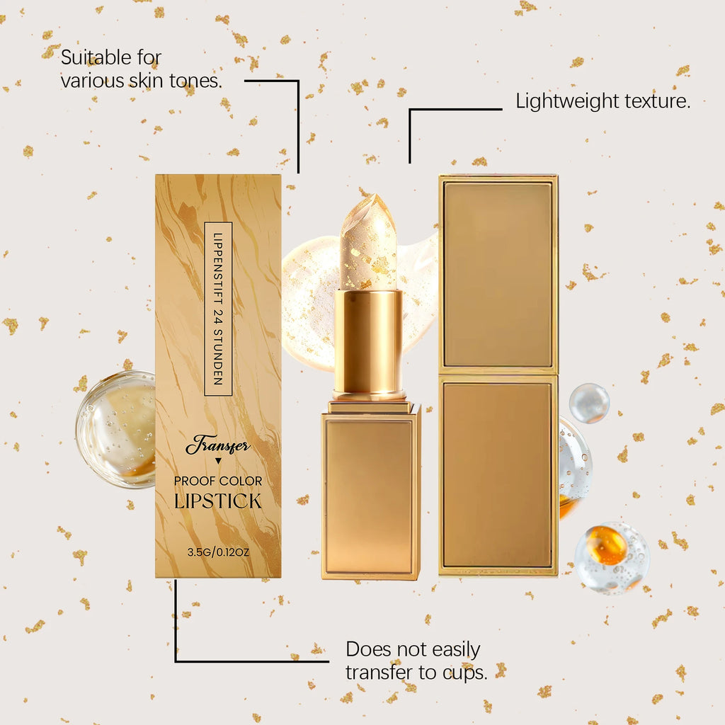 Gold Foil Color Changing Moisturizing Lip Balm Temperature Activated Tint Hydrating Non Stick Cup Daily Lip Nourishing Care Oasis Select
