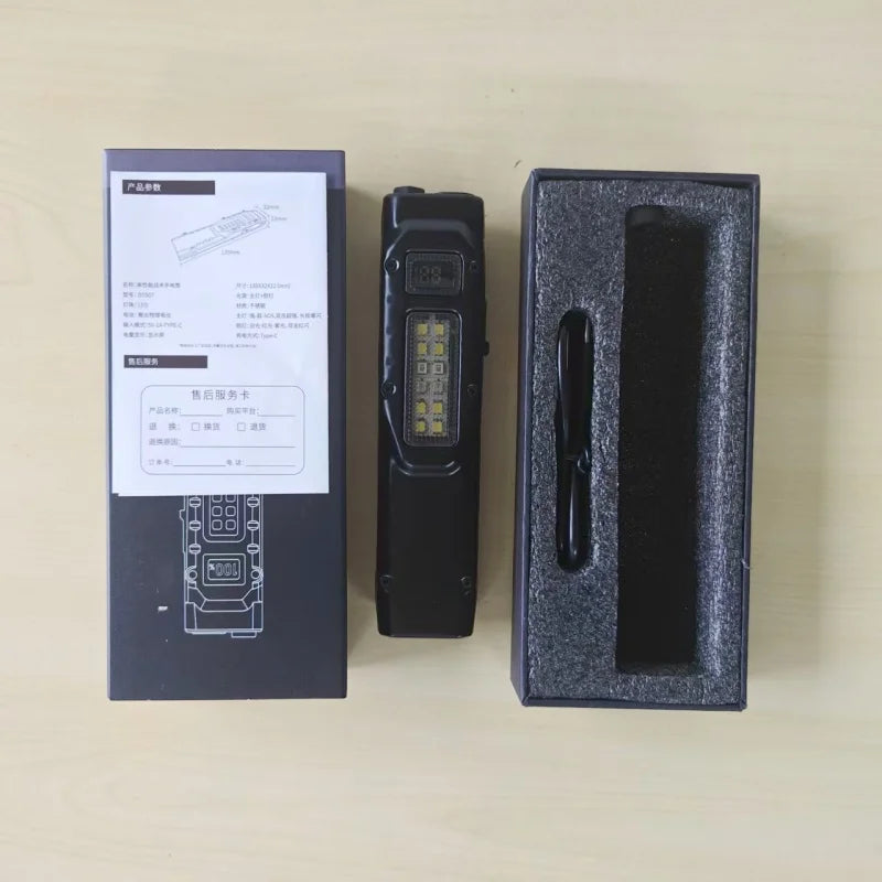 SHINEKNOT 1300LM Tactical EDC Flashlight | Magnetic Side Light