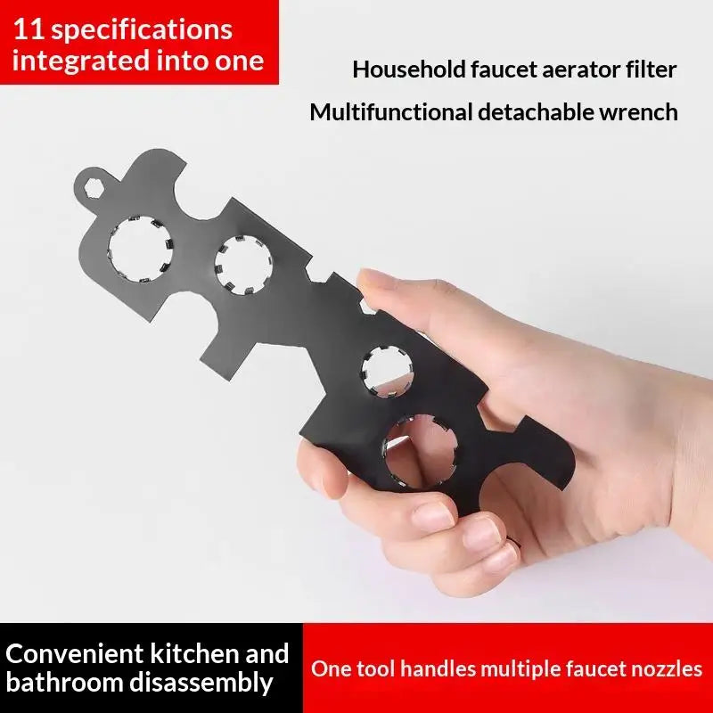 1Pc Carbon Steel Wrench, Faucet Aerator Removal Tool, Threaded Aerator Spanner for Kitchen Sink & Bathroom Oasis Select Default Title