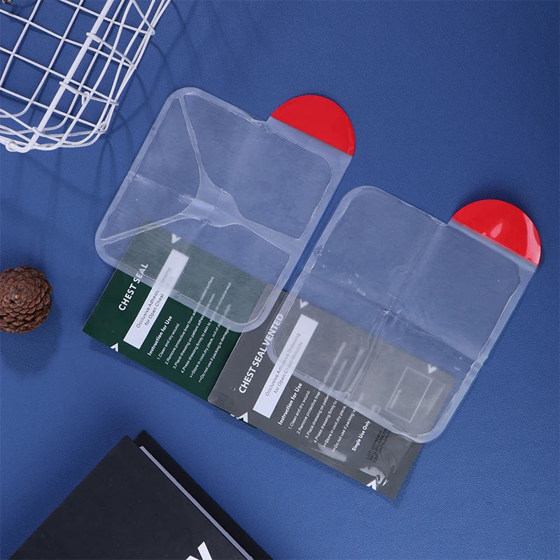 15*15cm Square Medical Chest Seal Vented Dressing Bandage First Aid Kit Rescue Chest Seal Outdoor Emergency Medical Tool Oasis Select