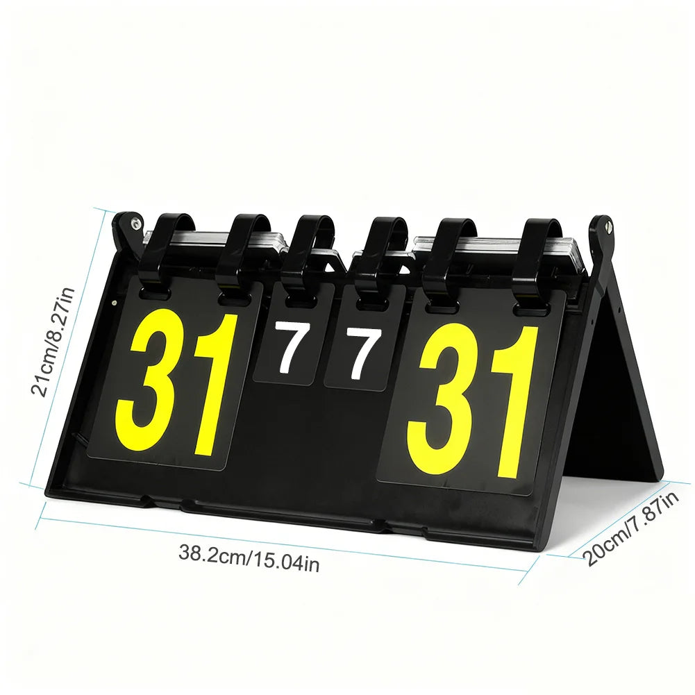 Portable Manual Flip Scoreboard – Basketball Tennis Volleyball