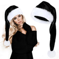 Super Long Plush Santa Hat – Soft Thickened Velvet Christmas Hat
