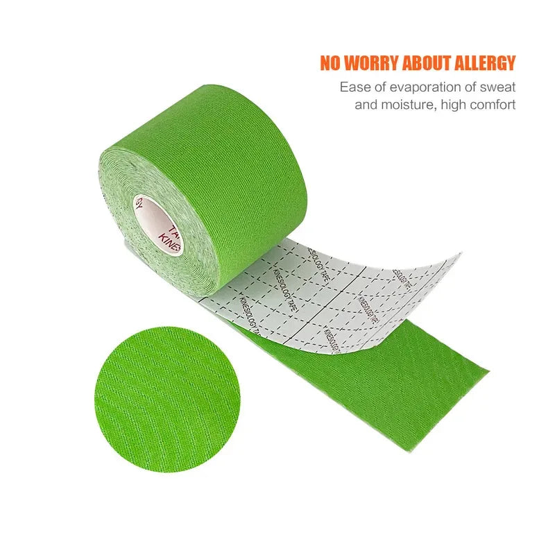 1/2/6pcs Kinesiology Tape Athletic Recovery Elastic Tape Kneepad Muscle Pain Relief Knee Pads Support For Gym Fitness Band Oasis Select