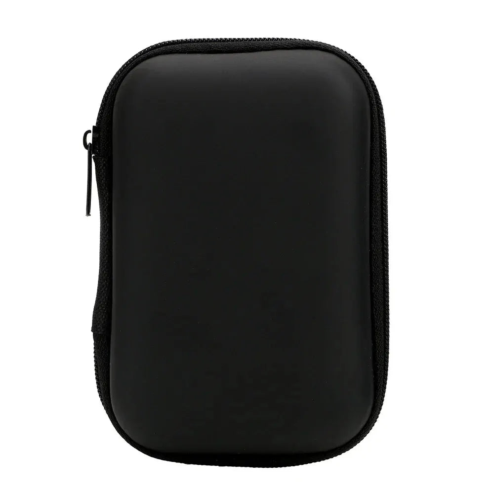 Sundries Travel Storage Bag Charging Case for Earphone Package Zipper Bag Portable Travel Cable Organizer Electronics Storage Oasis Select Black