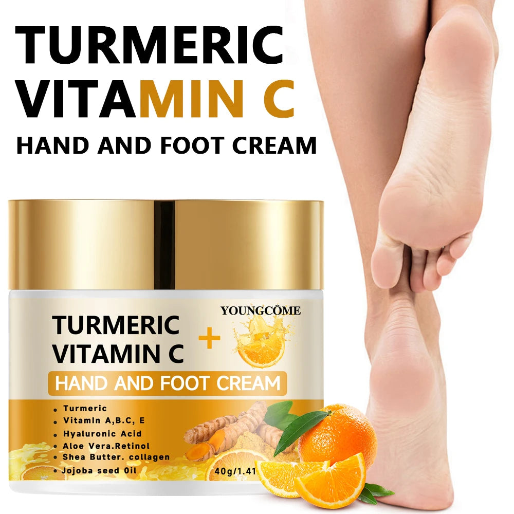Turmeric Hand & Foot Cream – Retinol, Hyaluronic Acid | YOUNGCOME Hand & Foot Cream Oasis Select 40G