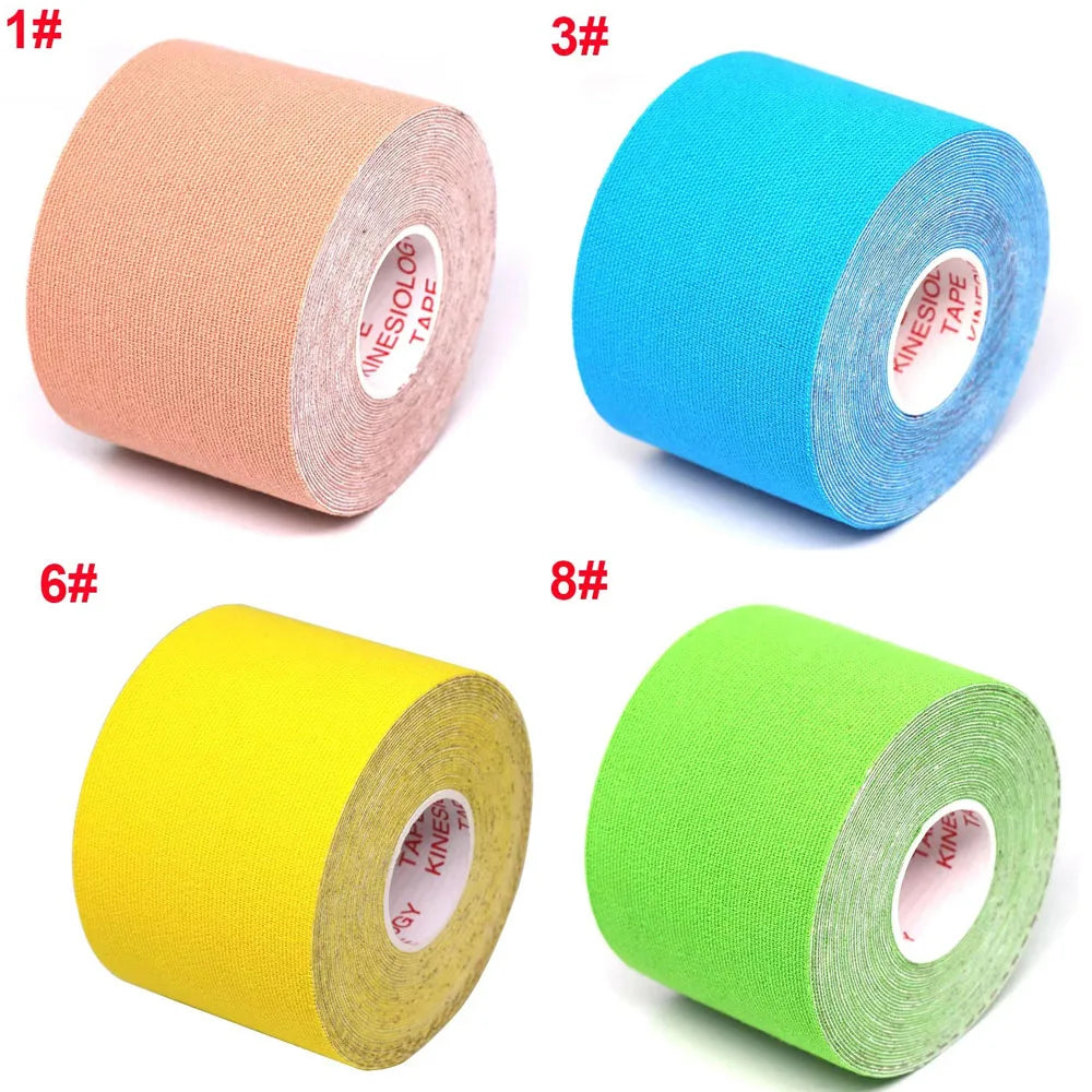 1/2/4Pcs Sports Waterproof Kinesiology Tape Stickers Athletic Bandage Muscle Recovery Protector Strapping Pain Relief Tennis Gym Oasis Select mix 4pcs 1 3.8CMX5M