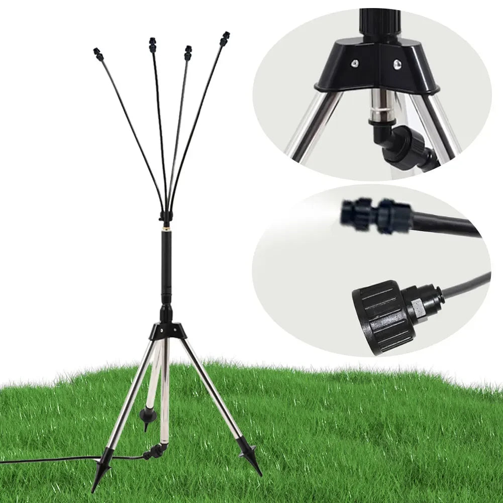 Portable Patio Standing Mister – 360° Adjustable Cooling System Outdoor Misting System Oasis Select