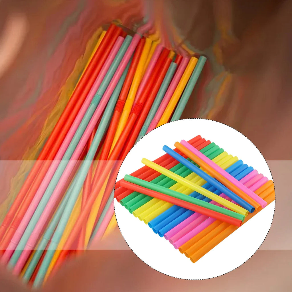 100pcs Color Extra Wide Straws Boba Bubble Tea Fat Drinking Smoothie Straws Milk Tea Plastic Straw Bar Party Wedding Home Supply Oasis Select