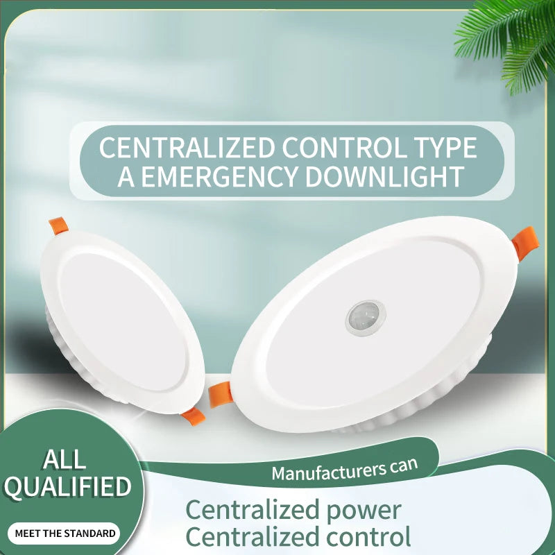 LED Emergency Recessed Downlight 4W/10W/14W | 90-Min Backup