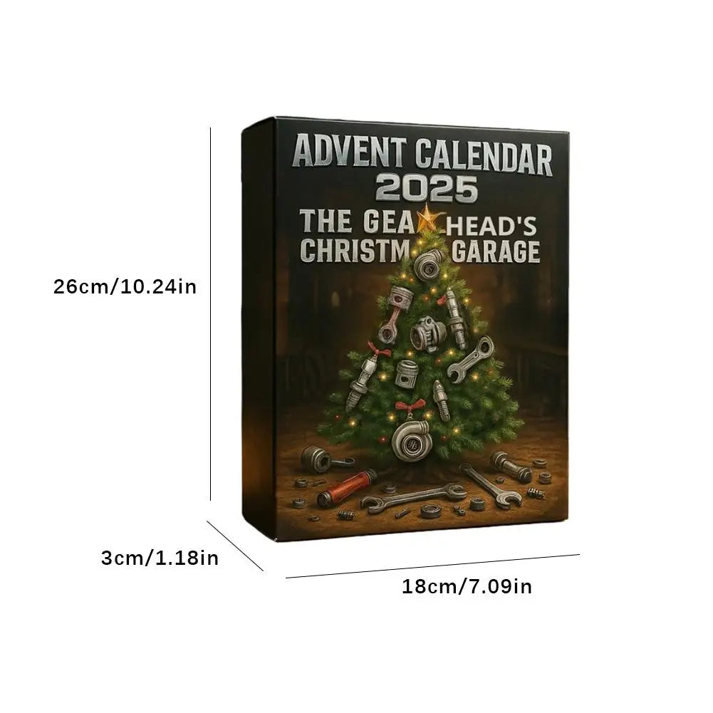 2025 Advent Calendar 24 Days Mini Auto Parts Tools Christmas Countdown Calendar For Mechanics Car Enthusiasts Holiday Gifts Oasis Select