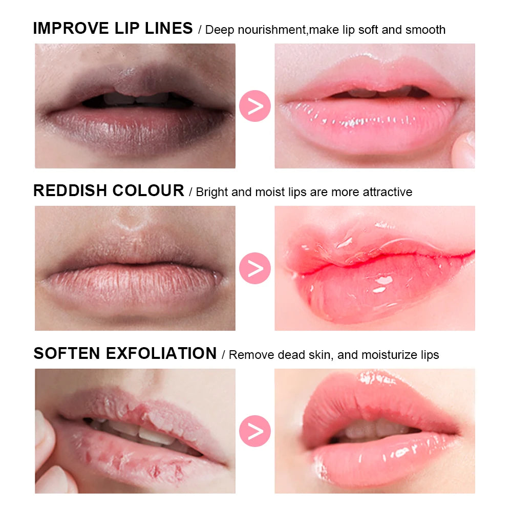 Lip Balm & Lip Mask Set Moisturizing Night Lips Care Multiple Colors Makeup Maintenance Lip Anti-Cracking Lip Oil Care Cosmetic Oasis Select