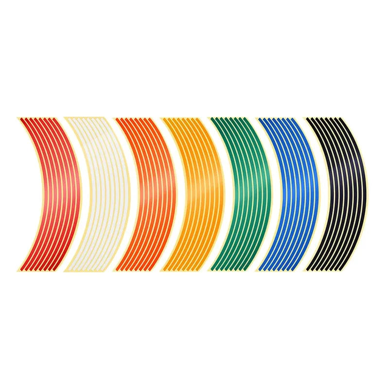 1-6set Wheel Sticker Reflective Rim Stripe Tape Bike Motorcycle Stickers For Honda For Kawasaki Z750 Z800 For YAMAHA MT07 MT09 Oasis Select