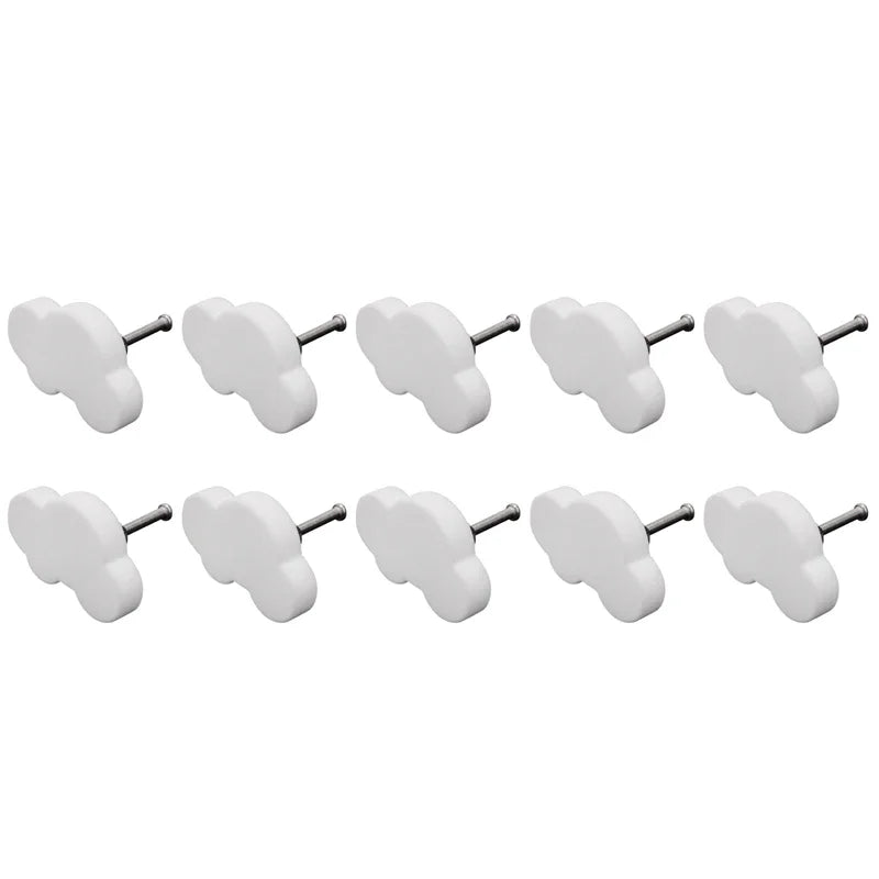 10Pcs Cartoon Cloud Furniture Handles Children Room Knobs Handles Drawer Pull Handle Door Knob For Bedroom Kitchen Oasis Select