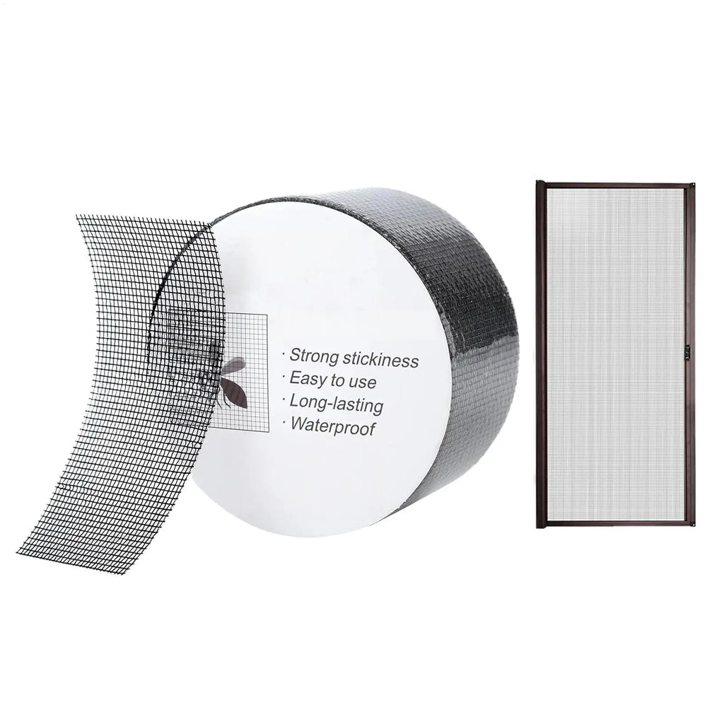 Window Screen Repair Tape Strong Adhesive Cuttable Universal Screen Window Mend Patches for Patio RV Camper Pool Railings Oasis Select