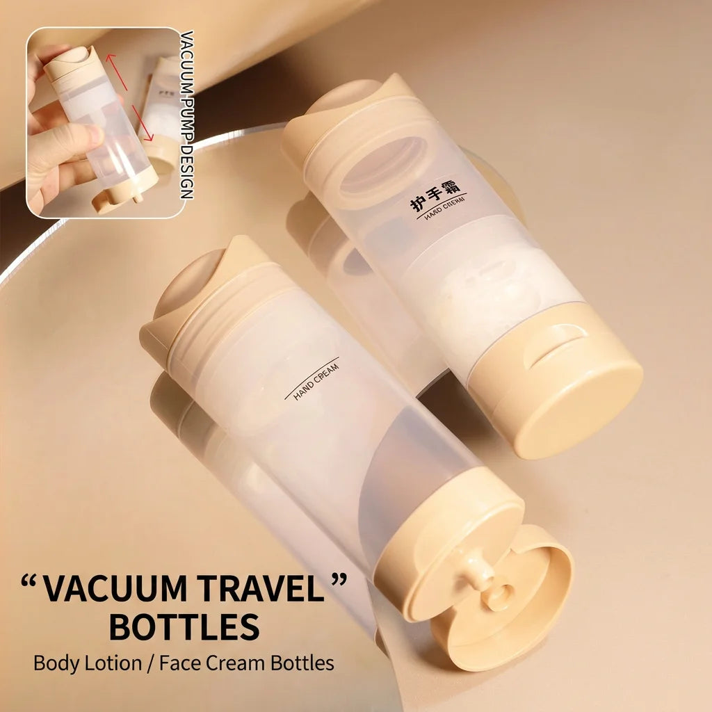 Airless Pump Refillable Travel Bottle – Vacuum Dispenser 50/80ml