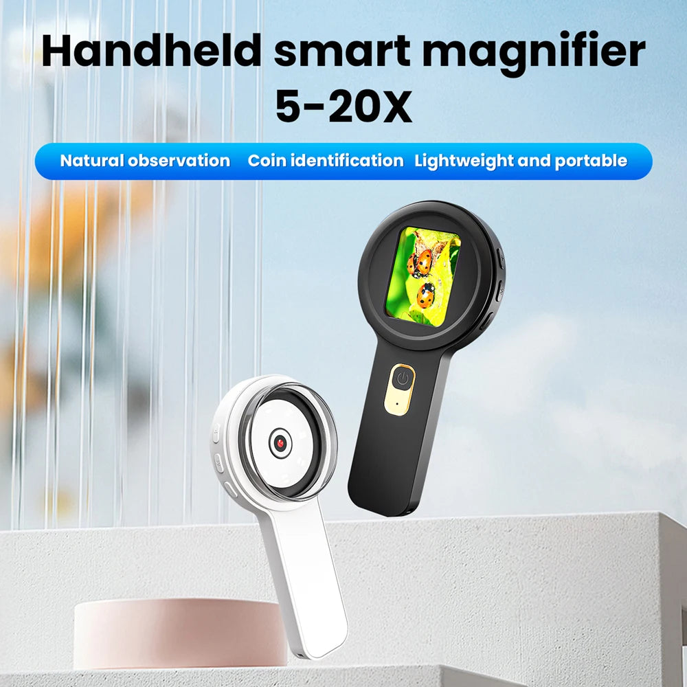 New Digital Microscope With 2.2-inch HD Screen 16 LED Lamp Beads Type-C Charging Angle Microscope For Circuit Board Repair Oasis Select