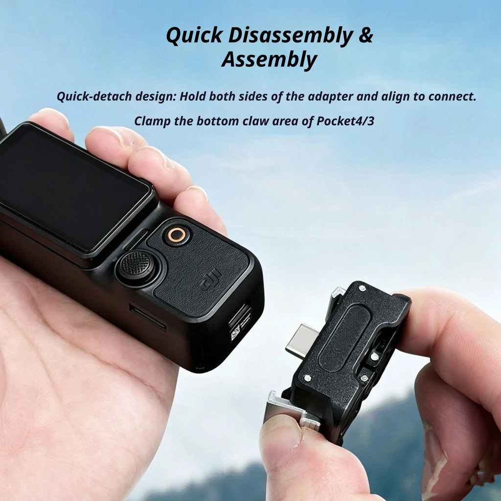 Aluminum Charging Base for DJI Osmo Pocket 3/4 | Type-C Dock