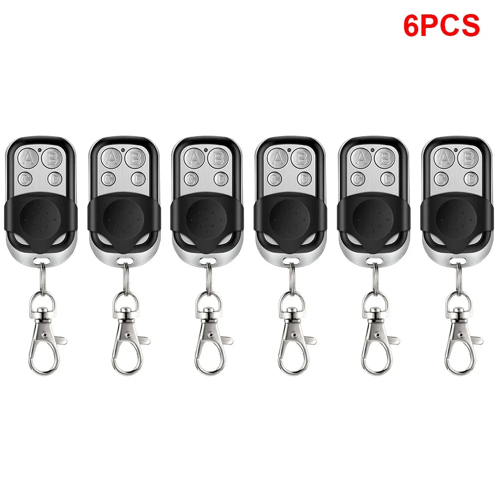 Universal 4 Buttons Garage Door Opener Remote Control 433MHZ Clone Fixed Learning Rolling Code Duplicator Garage Oasis Select 6pcs