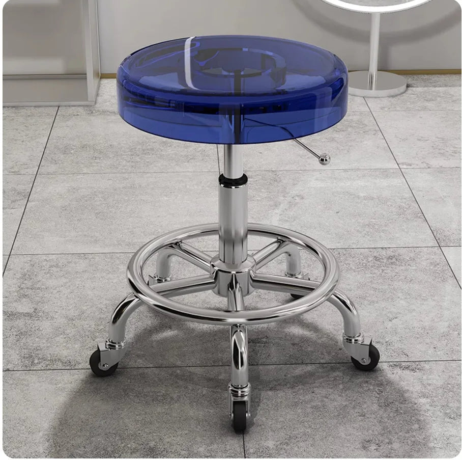 Stainless steel beauty stool pulley stool lifting large work stool hair and nail stool hair cutting chair swivel chair Oasis Select 4