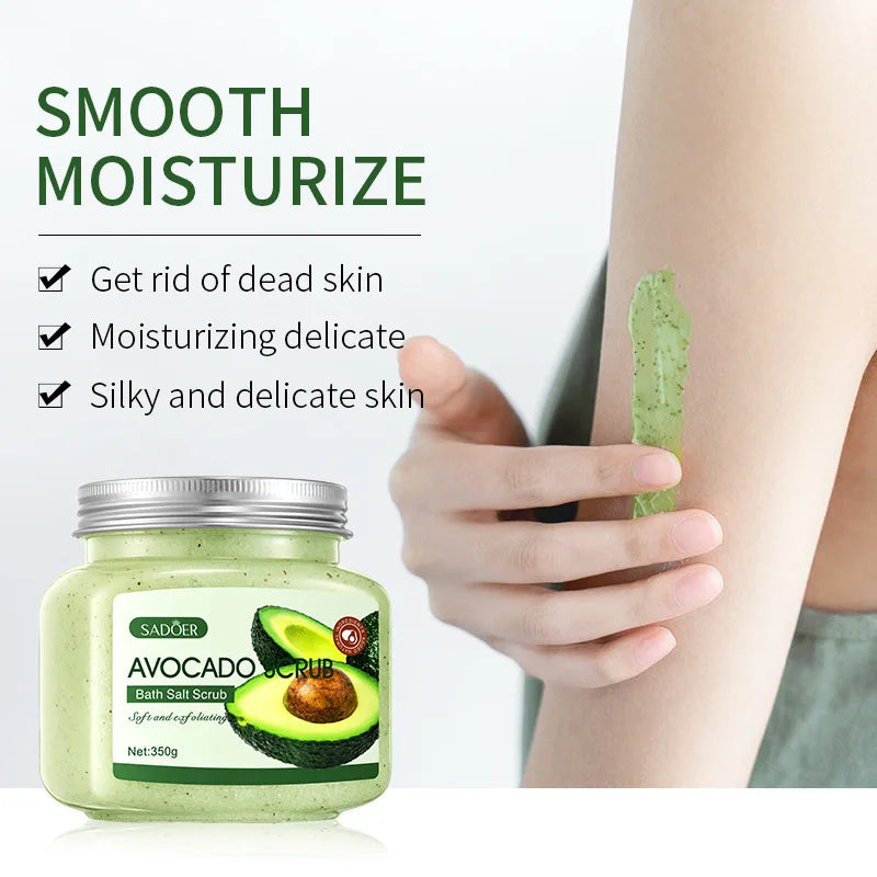 Exfoliating Fruit Bath Salt Scrub 350g SPA Aromatic Crystal Salt Scrub for Exfoliating Chicken Skin Keratin Oasis Select