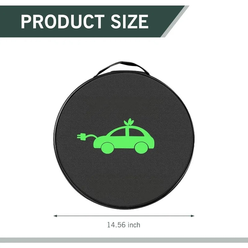 EV Charging Cable Organizer Bag Waterproof Portable Car Tools Storage & Organizer for Jumper Cables Universal Cars Trucks Oasis Select