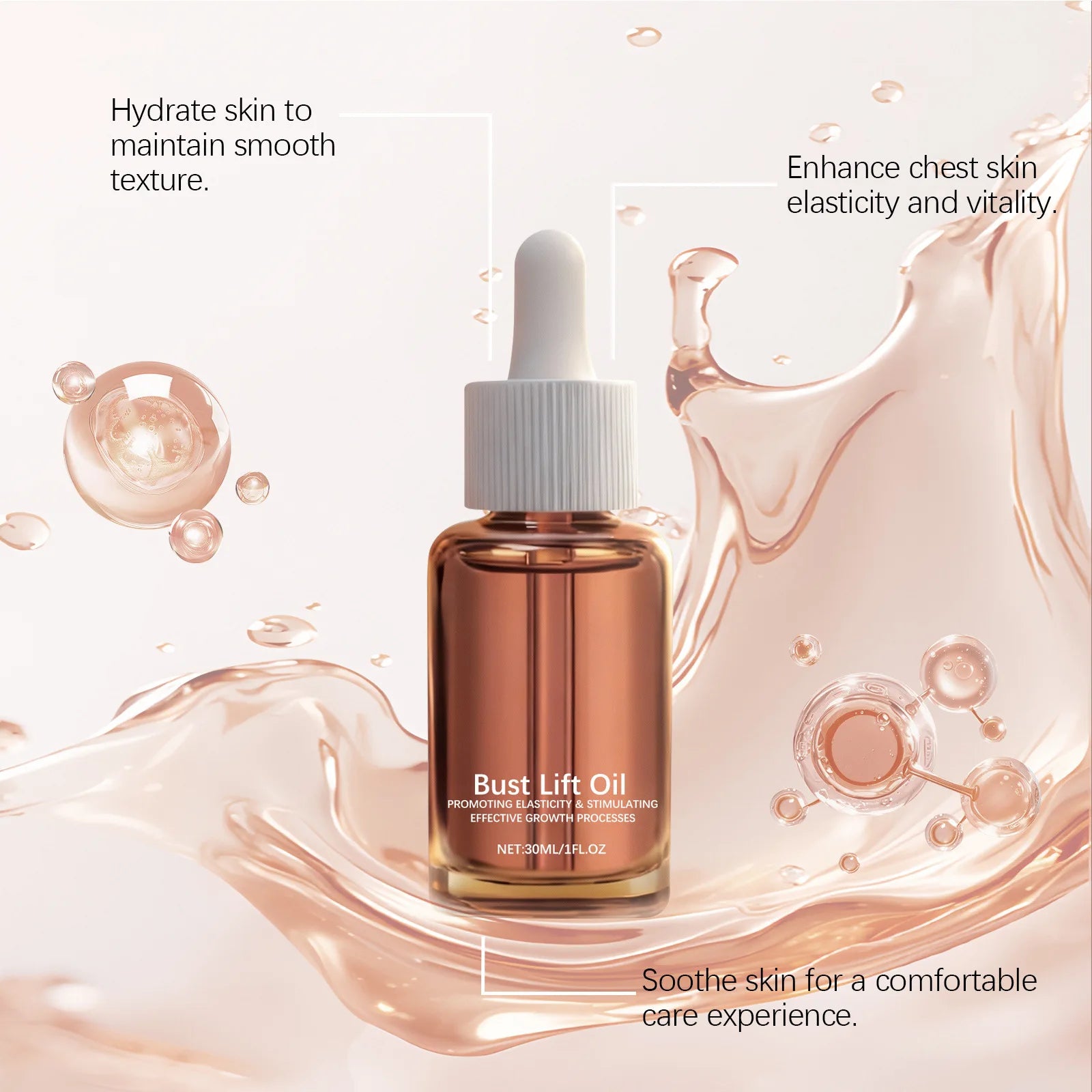Ginger Extract Breast Firming & Plumping Essential Oil 30ml Breast Firming Oil Oasis Select