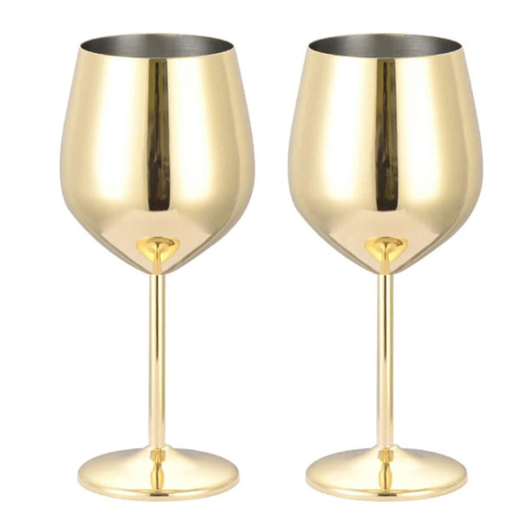 Shatterproof Stainless Steel Wine Glasses | Cocktail & Champagne