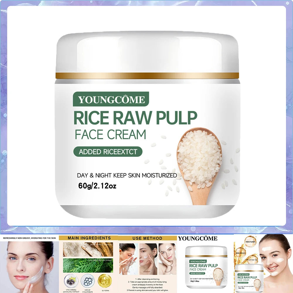Rice Bran & Ceramide Face Cream – Brightening Moisturizer 60g