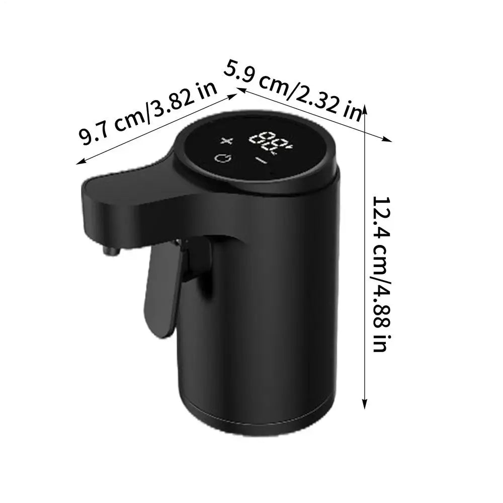 Wine Aerator Pourer Electric Touch Screen 4-Mode Digital Alcohol Bottle Dispenser Wine Accessories for Home Bar Office Travel Oasis Select Black