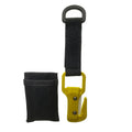 Ceramic Blade Scuba Diving Single Edged Cutter Line Net Cable Cutting Knife Twin Cut Diving Life Safety Equipment Oasis Select Yellow