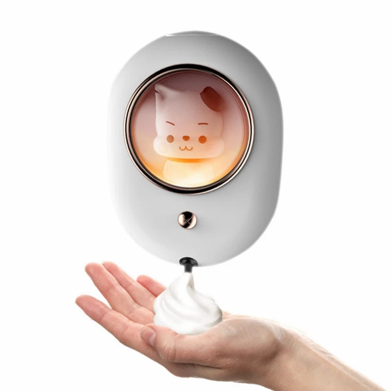 New Soap Dispenser Cute Pet Automatic Hand Washing Machine With The Lamp Wall-Mounted Induction Foam Soap Dispenser For Home Oasis Select