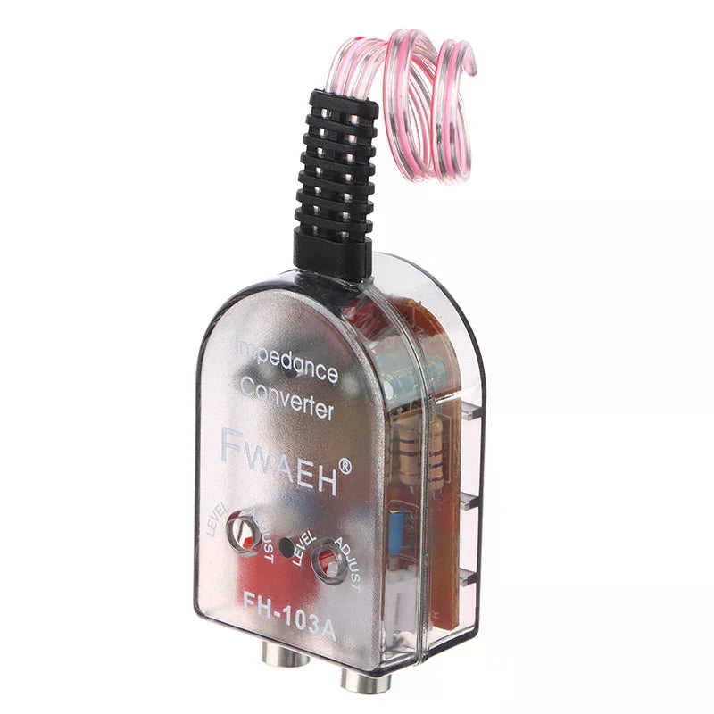 High Level Speaker Signal To Low Level RCA Adapter Car Audio High To Low Subwoofer Converter Oasis Select