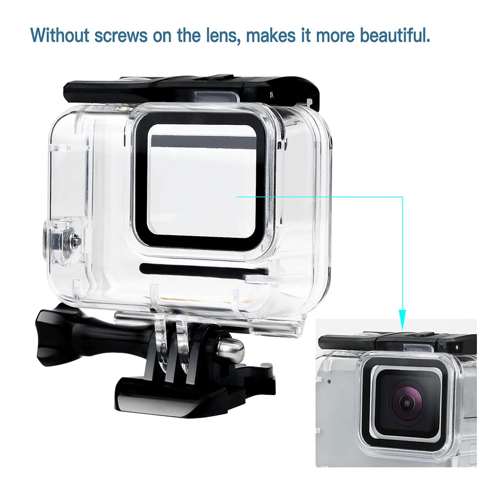 Waterproof Case Housing for Gopro Hero 7 Silver White Underwater Protection Oasis Select
