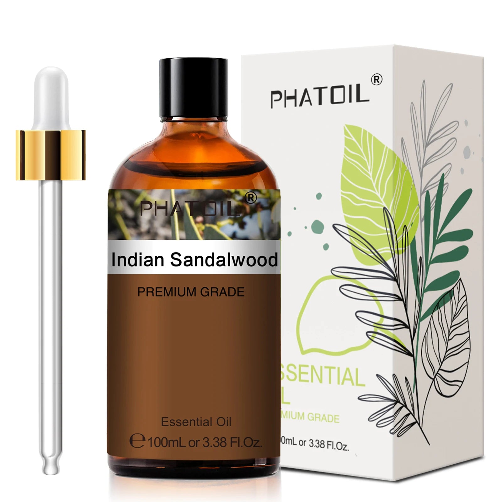 PHATOIL 100ml Pure Essential Oils – Lavender, Eucalyptus & More