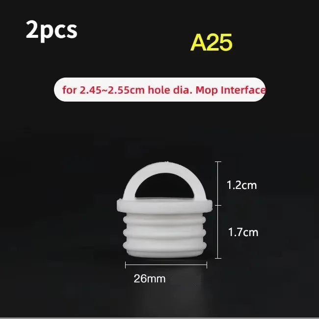 2pc White Mop Bucket Drain Stopper Round Bucket Scupper Drain Holes Plugs with handle Outfall Cover For Bathroom Kitchen Tools Oasis Select A25