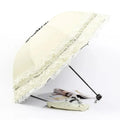 Vintage Lace Parasol Foldable Gothic Lolita Umbrella Lady Rain Anti-uv Protection Umbrella Dome Props Parasol Umbrella Lady Oasis Select white 8K