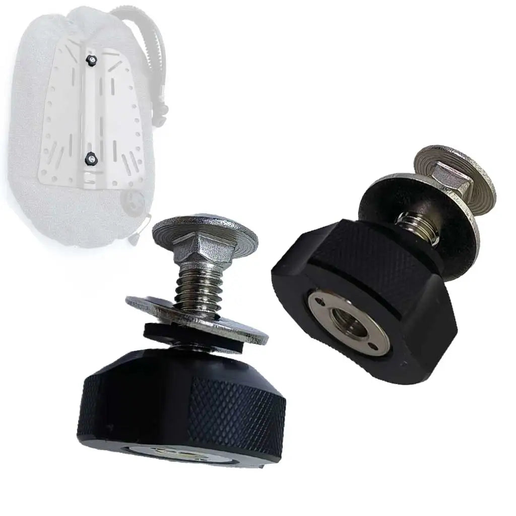 1/2Pcs Scuba BCD Wing Hand Knob Quick Release Stainless Steel Thumb Screw for Dive Backplate Wing Tank Attachment Systems Oasis Select