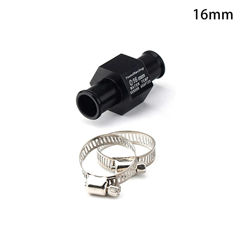 Black Water Temperature Gauge Radiator Temperature Water Temperature Connector Pipe Sensor 16MM 18MM 20MM 22MM Hose Adapter Oasis Select A1