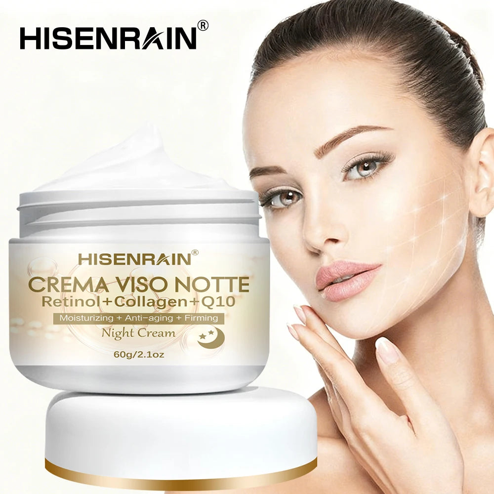 HISENRAIN Retinol Collagen Night Cream – Firm & Moisturize Night Face Cream Oasis Select