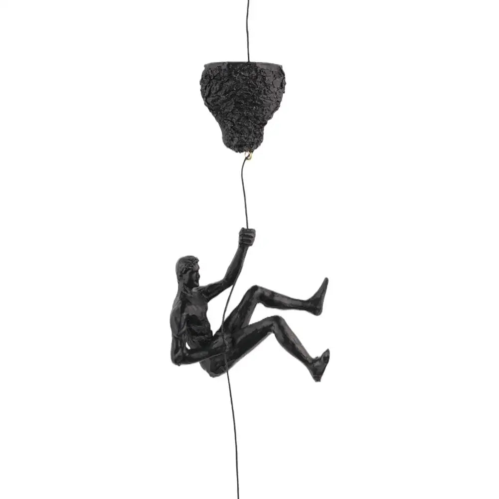 Athlete Rock Climbing Man Resin Background Wall Hanging Decoration Sculpture Statue Figures Creative Rock Climber Statue Pendan Oasis Select B