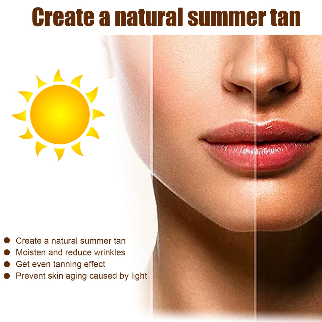 Self-Tanning Cream UV Protection – Sunless Bronzer Body Lotion Self Tanning Cream Oasis Select