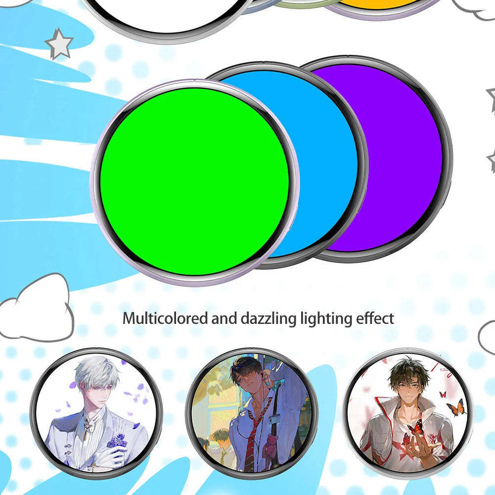 Anime Dynamic Digital Display Badge – 1.7" HD Touch Screen Pin