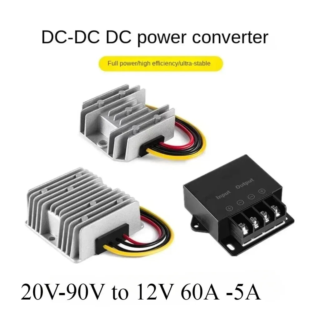 Buck 20V-96V 72V to 12V 60A 50A 40A 30A 20A 15A 10A 5A Step Down DC DC Converter Regulator 48V 60V Voltage Reducer Golf Cart Oasis Select