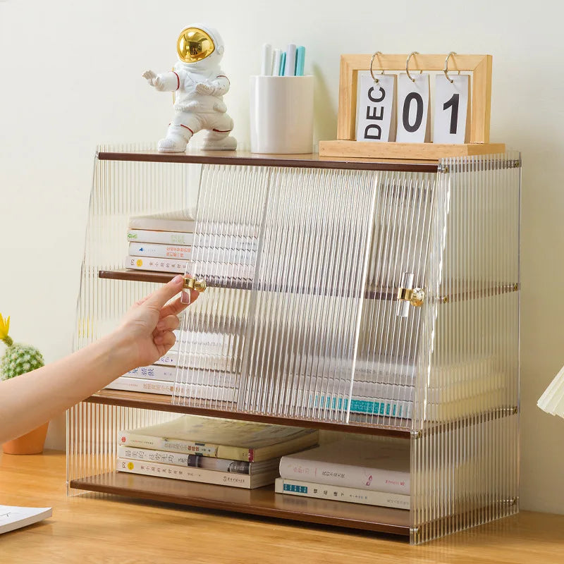 Simple desk bookshelf Student dormitory desktop shelf Desk multi-layer storage rack Desk corner small bookcase Oasis Select