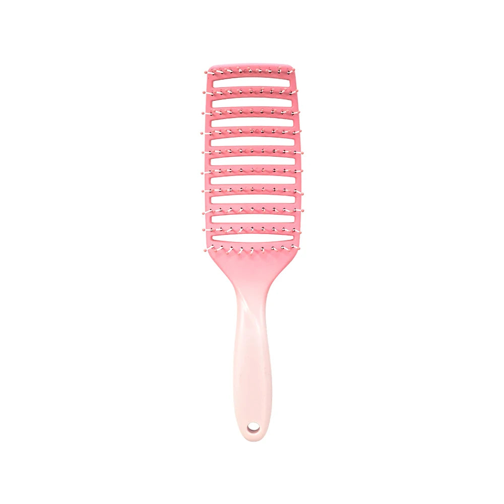 Hollow Out Hair Brush Scalp Massage Combs Hair Styling Detangler Fast Blow Drying Detangling Tool Wet Dry Curly Hair Oasis Select M37-tian-pink-02