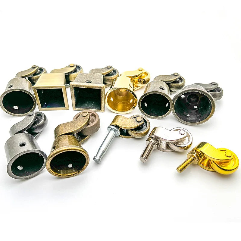 1pcs High Quality Brass Furniture Casters /universal Wheel Piano Castor Metal Sofa Foot Roller Office Hardware Oasis Select