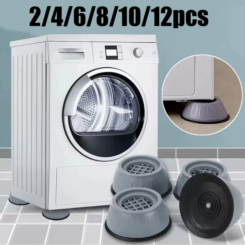 2/4/8/12pcs Washing Machine Shock Pad, Washing Machine Silicone Foot Pad, Suitable For Daily Washing Machine Shock And Noise Oasis Select