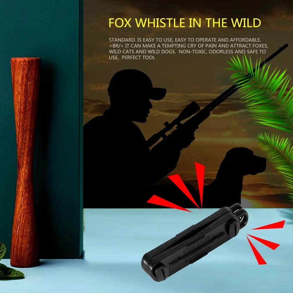 Outdoor Fox Down Fox Blaster Call Black Whistle Predator Hunting Lamping Calling Rabbit Game Caller Animial Oasis Select